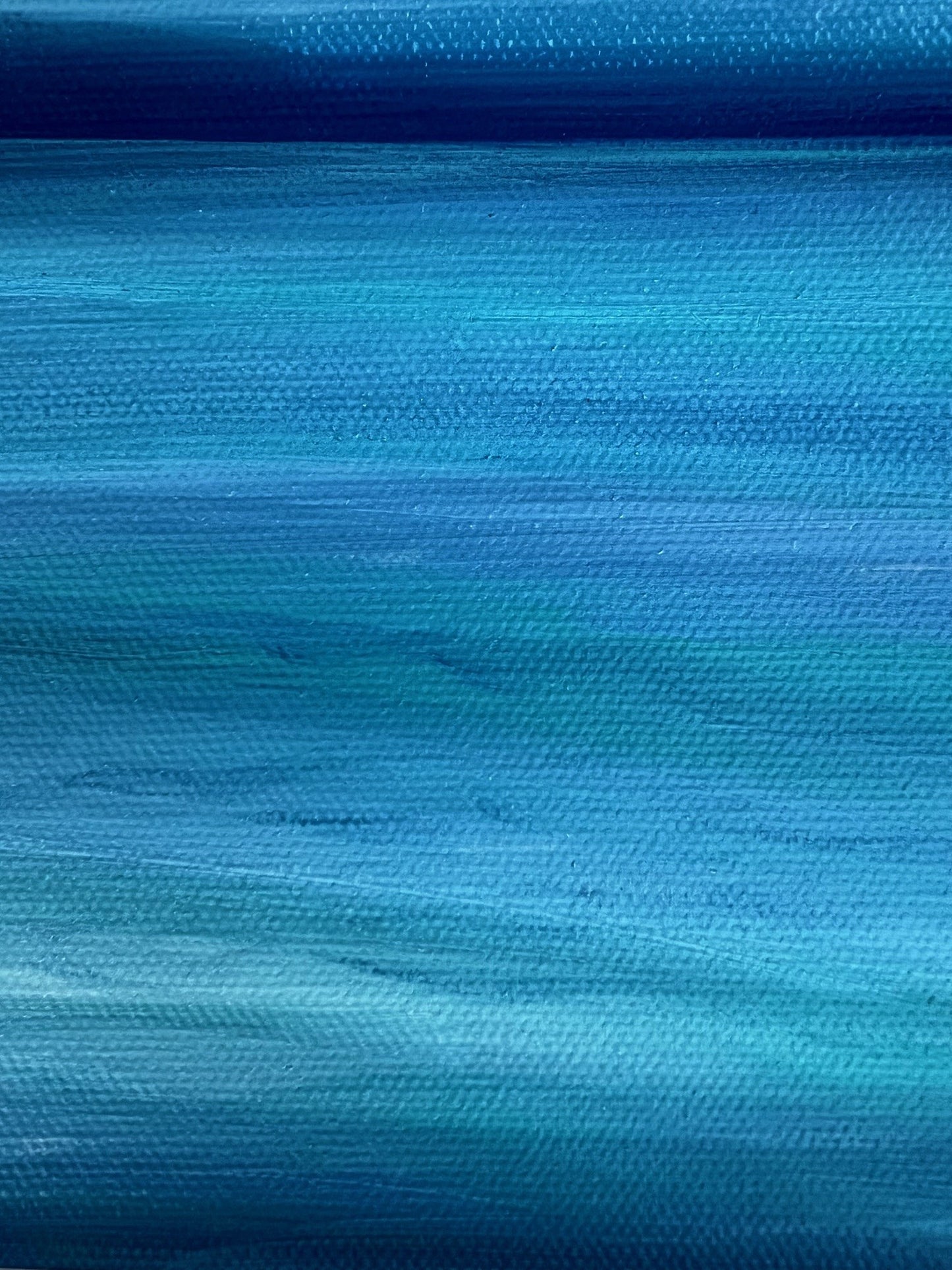 Deep Blue Vista - 8 x 10" framed acrylic on canvas