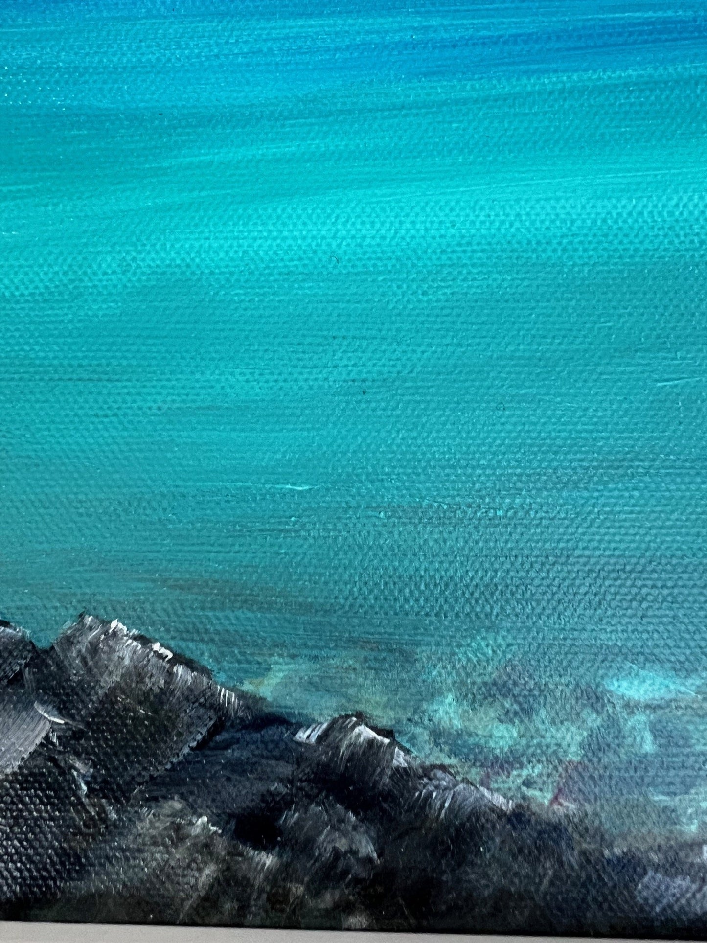 Lakeside Serenity - 11 x 14" framed acrylic on canvas