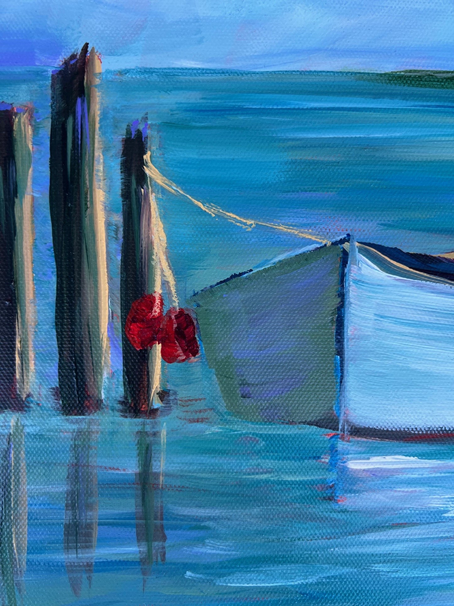 Let there be rest - 11 x 14" framed acrylic on canvas