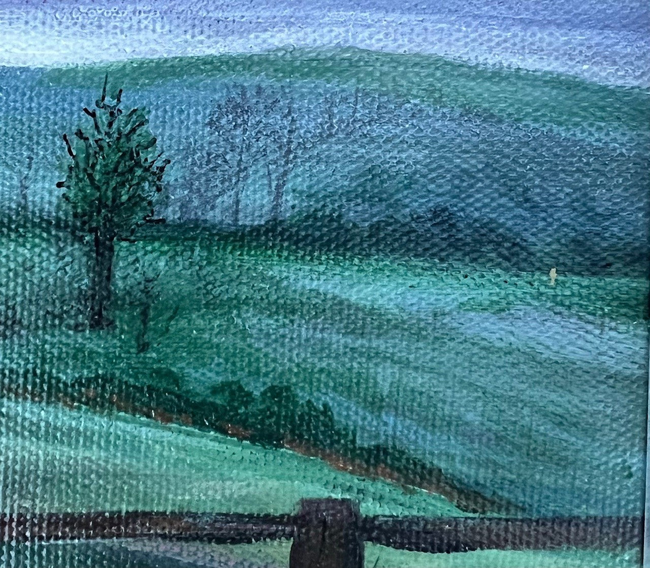 Silver Sunrise - 9 x 12 framed