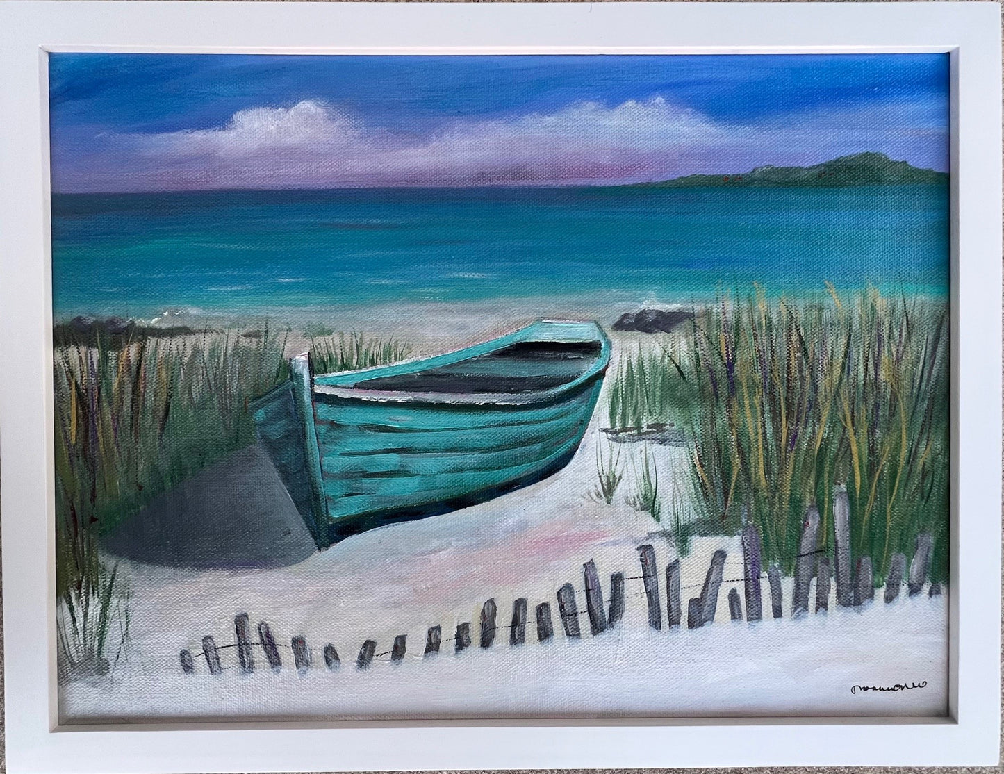 Solitude- 12 x 16" framed acrylic on canvas