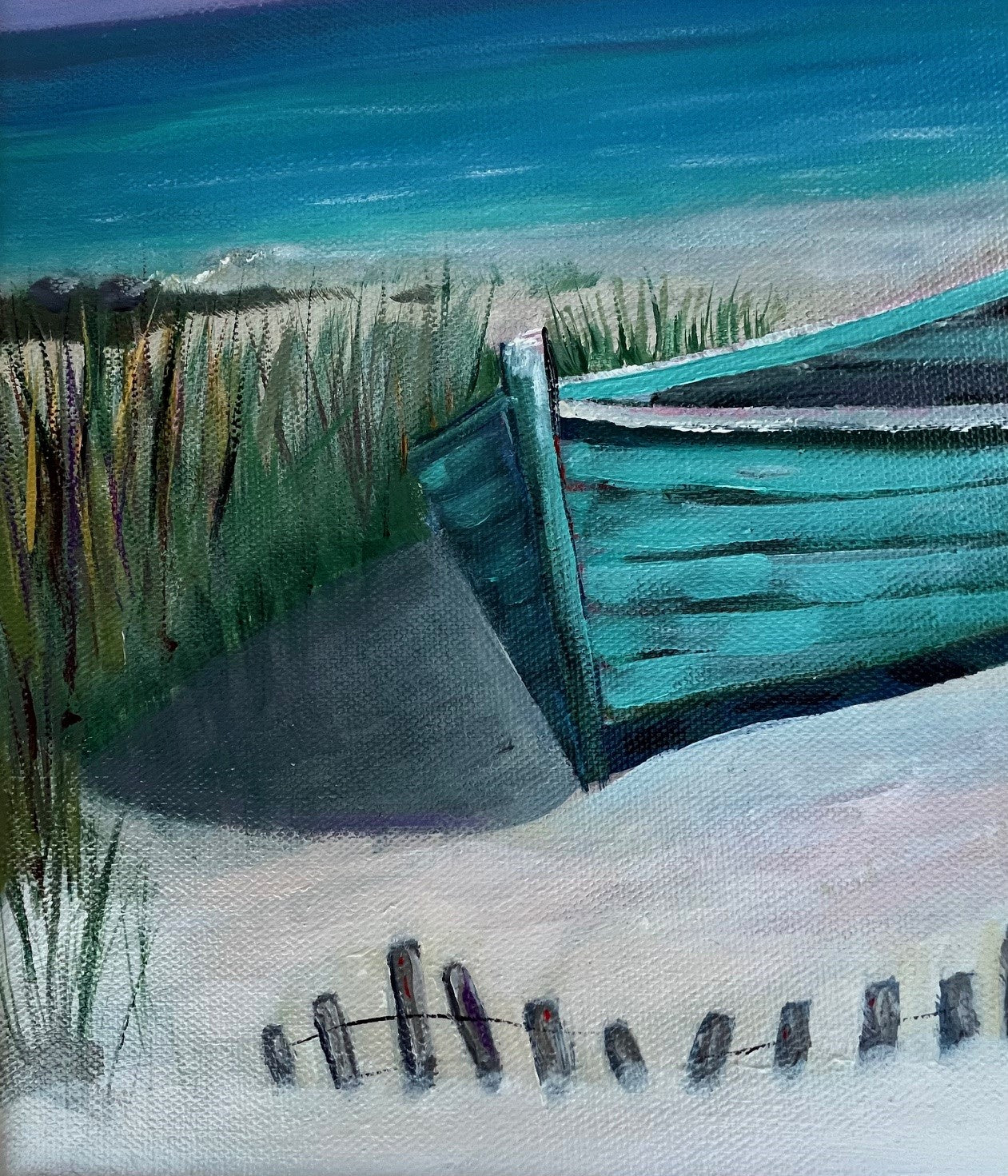Solitude- 12 x 16" framed acrylic on canvas