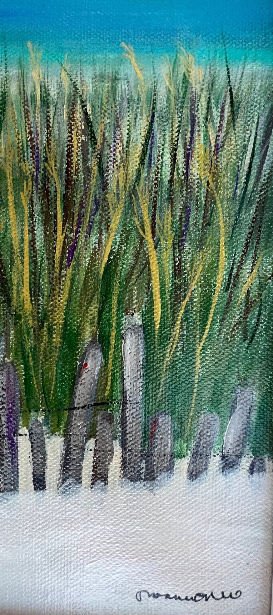 Solitude- 12 x 16" framed acrylic on canvas