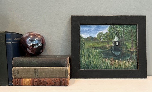 Pump House Reflection - framed original