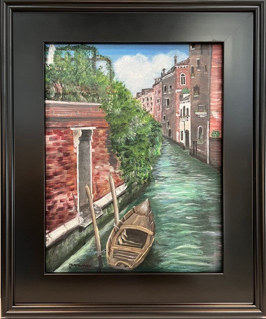 Venice Veranda Dock - 11 x 14 framed original